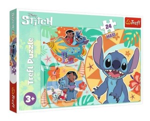 PUZZLE 24 MAXI WESOŁY DZIEŃ LILO&STITCH TREFL