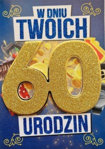 KARNET URODZINY 60 MĘSKIE