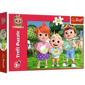 PUZZLE 30 COCOMELON BAWMY SIĘ RAZEM TREFL, TREFL
