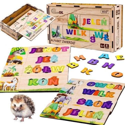 Puzzle alfabet zwierzat, PuzzleOK
