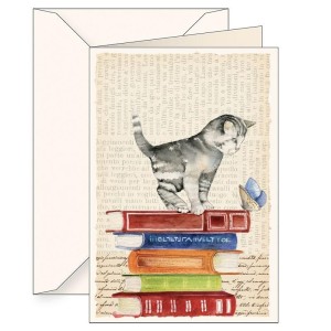 KARNET B6 + KOPERTA 6120 KOT I KSIĄŻKI