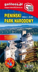 MAPA TURYSTYCZNA - PIENIŃSKI PN 1:25 000 LAMINAT