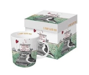 KUBEK PORCELANOWY LOVE YOU 350ML