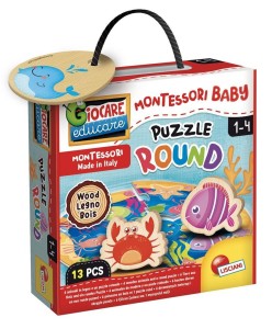 MONTESSORI BABY - OKRĄGŁE PUZZLE, LISCIANI