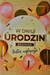 KARNET URODZINY DAMSKIE