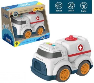 AMBULANS NA BATERIE ZE ŚWIATŁEM I DŹWIĘKIEM