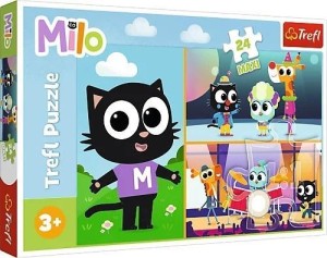 PUZZLE 24 MAXI PRZYGODY MAŁEGO KOTKA MILO TREFL