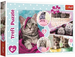 PUZZLE 160 UROCZE KOTKI TREFL, TREFL
