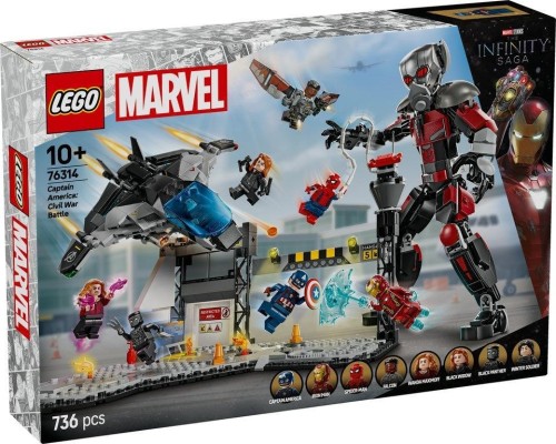 LEGO(R) SUPER HEROES 76314 Kapitan Ameryka:...