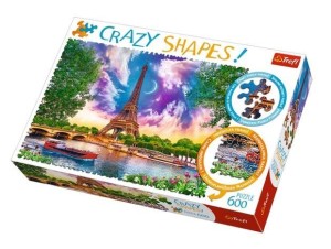 PUZZLE 600 CRAZY SHAPES NIEBO NAD PARYŻEM TREFL