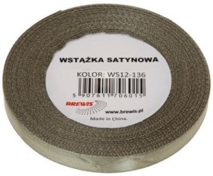WSTĄŻKA SATYNOWA KHAKI 6MM X 32M
