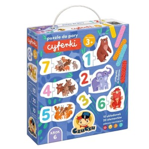 CZUCZU PUZZLE DO PARY CYFERKI 3+