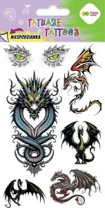 TATUAŻE ZMYWALNE DRAGONS HAPPY COLOR, GDD