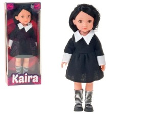 LALKA 33CM W CZARNEJ SUKIENCE, ADAR