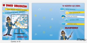 KARNET COMIC B6 + KOPERTA WZÓR NR 09 URODZINY