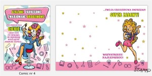 KARNET COMIC B6 + KOPERTA WZÓR NR 04 URODZINY