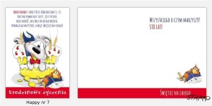 KARNET HAPPY B6 + KOPERTA WZÓR NR 07 URODZINY