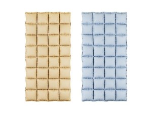 BALON FOLIOWY KURTYNA DWUSTRON BEŻOWO-NIEB 55X110