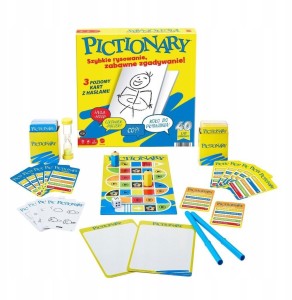 PICTIONARY RODZINNA GRA W RYSOWANIE, MATTEL