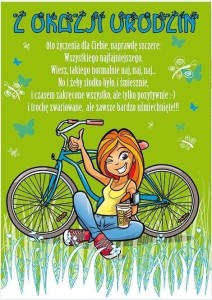 KARNET YOUNG B6 + KOPERTA WZÓR NR 21 URODZINY