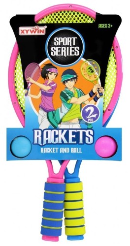 Rakietki do tenisa z akcesoriami, Mega Creative