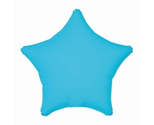 BALON FOLIOWY GWIAZDA FLUOR NIEBIESKI 46CM