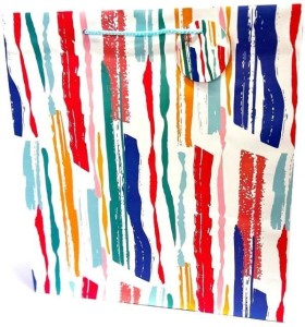 TOREBKA OZDOBNA MATOWA 35X37X12CM PASKI, FRESH