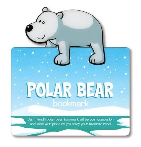 ZWIERZĘCA ZAKŁADKA DO KSIĄŻKI - NIEDŹWIEDŹ POLARNY