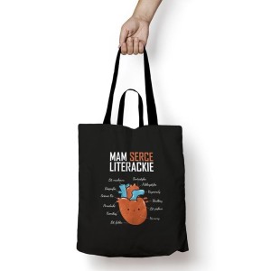 TORBA BAWEŁNIANA - MAM SERCE LITERACKIE