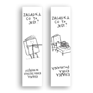 ZAKŁADKA KARTONOWA - KSIĄŻKA TRZYMA W NAPIĘCIU
