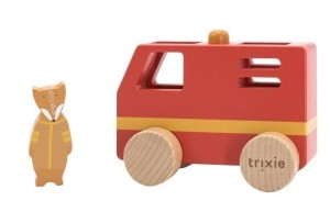 WÓZ STRAŻACKI DREWNIANY, TRIXIE BABY