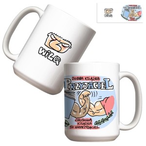 KUBEK - WILQ DOBRA KSIĄŻKA TO PRZYJACIEL 440ML