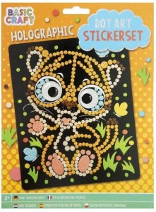 MOZAIKOWY OBRAZEK HOLOGRAFICZNY TYGRYSEK, GRAFIX
