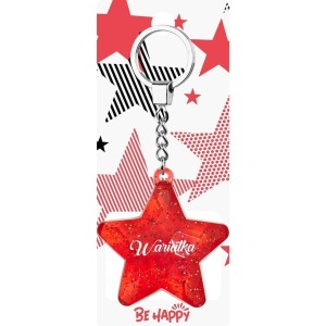 BRELOK GWIAZDKA WARIATKA, BE-HAPPY GIFTS