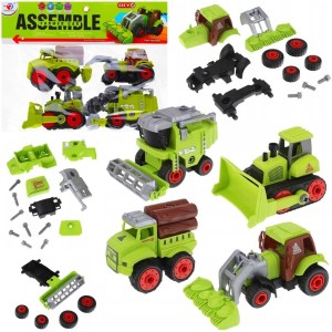 POJAZDY ROLNICZE ROZKRĘCANE 4SZT, TRIFOX