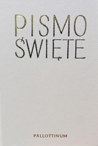 BIBLIA PIELGRZYMA OPRAWA EKOLOGICZNA BIAŁA