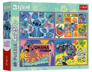 PUZZLE 4W1 STITCH TREFL, TREFL