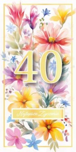 KARNET URODZINY 40