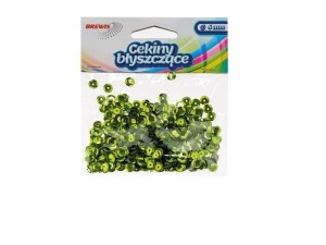 CEKINY BŁYSZCZĄCE B 100 JASNY ZIELONY