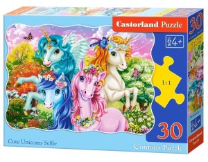 PUZZLE 30 CUTE UNICORNS SELFIE CASTOR, CASTORLAND