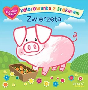 KOLOROWANKA Z BROKATEM. ZWIERZĘTA, OLA MAKOWSKA
