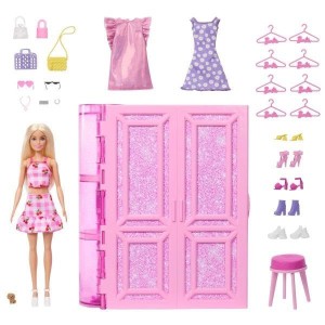 BARBIE SZAFA MARZEŃ 3.0 + LALKA ZESTAW, MATTEL