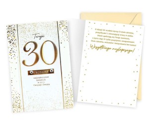KARNET B6 URODZINY 30