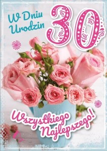 KARNET URODZINY 30
