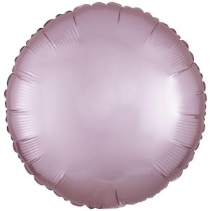BALON FOLIOWY LUSTRE PASTEL RÓŻOWY OKRĄGŁY 43CM