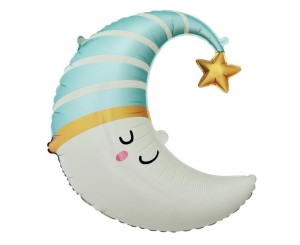 BALON FOLIOWY KSIĘŻYC 56X68CM