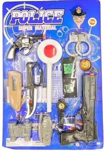 Zestaw policyjny z lizakiem, Pegaz Toys