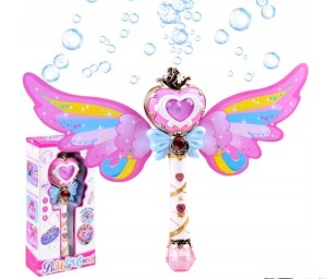 RÓŻDŻKA Z ŚWIATŁEM I BAŃKAMI, PEGAZ TOYS