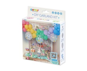 GIRLANDA BALONOWA DIY MAKARON 65SZT