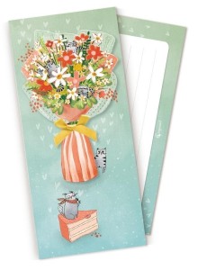 KOPERTA UPOMINKOWA POP UP BUKIET Z KOTAMI